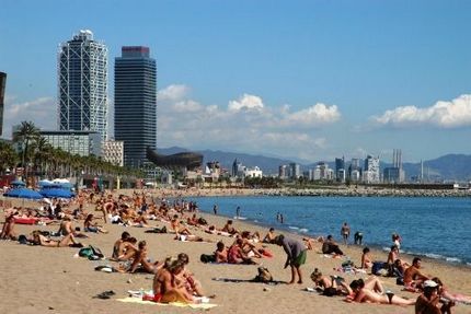 Барселона пляж
